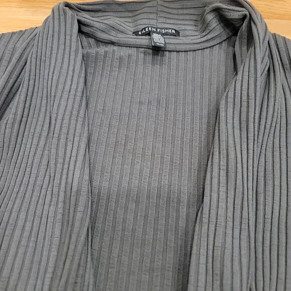Eileen Fisher Women's Size M Tencel Lyocell Stretch Open Sweater Cardigan - Picture 9 of 13